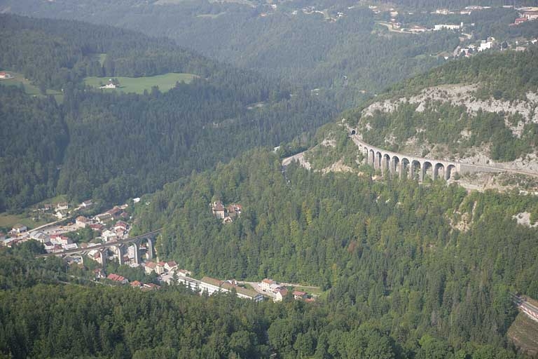 viaduc des Crottes (voie ferrée Andelot - La Cluse)