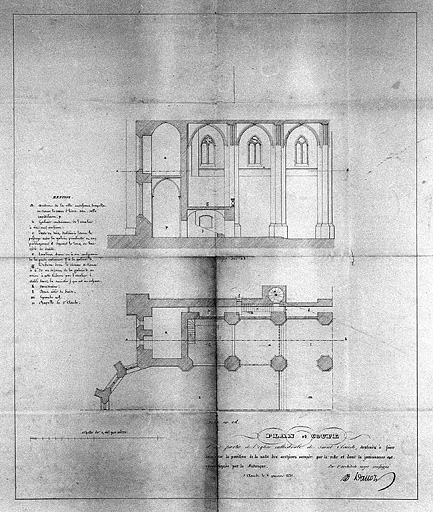 église abbatiale de l'abbaye Saint-Oyend, actuellement cathédrale Saint-Pierre, Saint-Paul et Saint-André