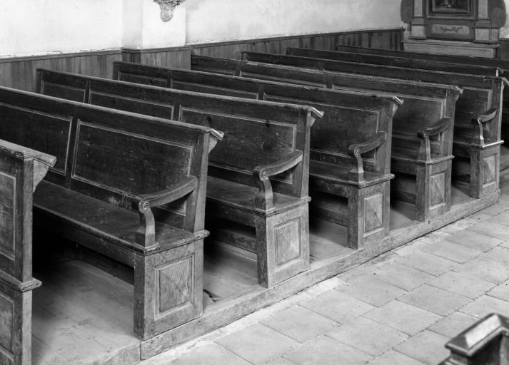 bancs de fidèles (bancs d' église, 17, série)