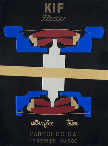 deux maquettes d'amortisseurs de chocs pour montre (Incabloc et Flector)