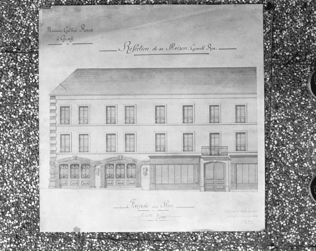 maison, puis imprimerie Barbizet, puis Barbizet-Roux, puis Gilbert Roux, actuellement logement