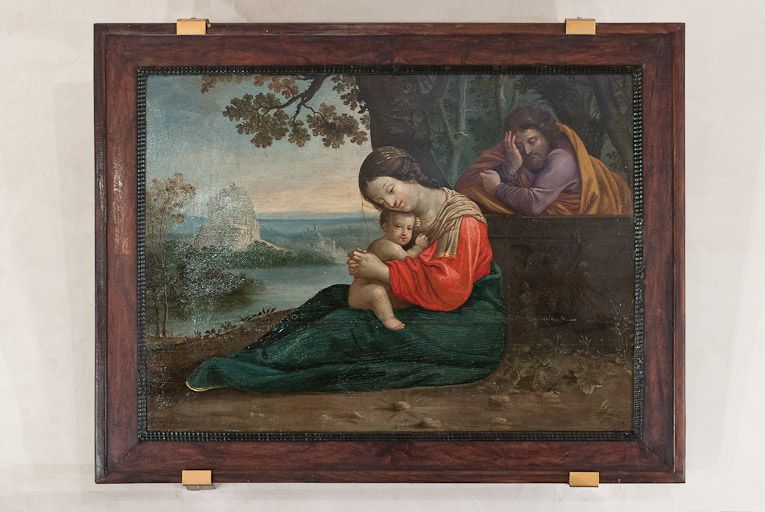 tableau : Le Repos de la Sainte Famille pendant la fuite en Egypte