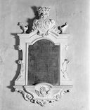 plaque funéraire de Philiberte Bourrée veuve de Claude Valon