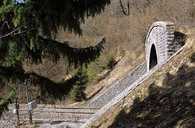 murs de soutènement, viaduc de la Culée et tunnel dit souterrain de la Gouille aux Cerfs (voie ferrée Andelot - La Cluse)