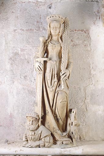 statue : Sainte Catherine d'Alexandrie