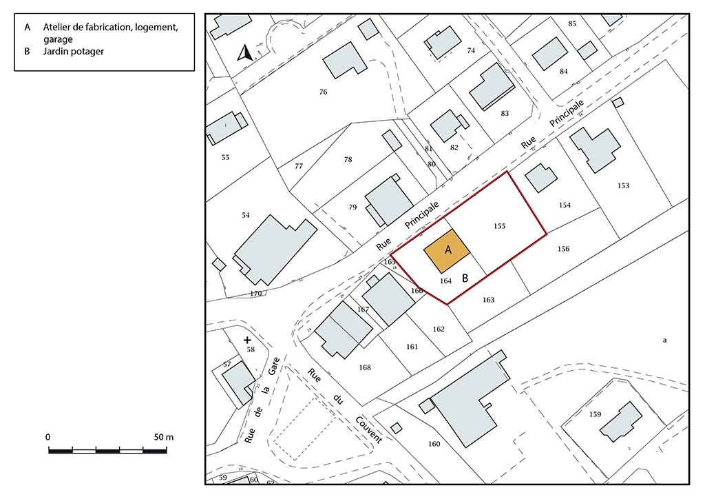 maison et atelier de fournitures pour l'horlogerie Perrotet