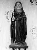 statue (petite nature) : sainte Claire d'Assise