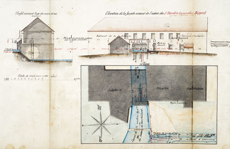 usine textile Lods, puis Niffenecker et Nardin, puis Bipper, puis Geistodt, Kiener et Cie, puis tissage de la société anonyme des Tissus de Golbey, actuellement entreprise de transports