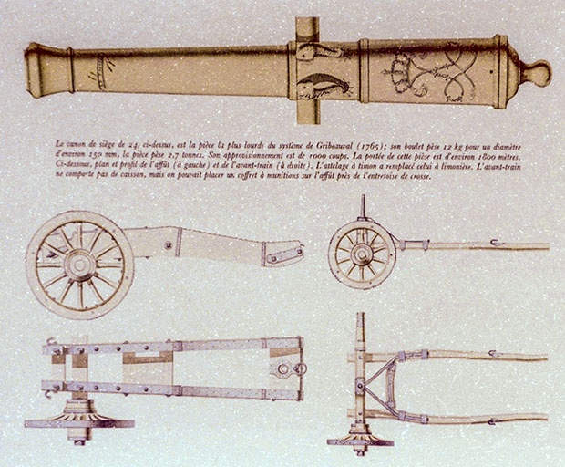 canon de siège de 24 (système Gribeauval 1765)