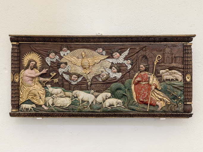 bas-relief : le Christ apparaissant à saint Bénézet