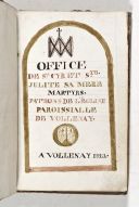 livre manuscrit : Office de saint Cyr et sainte Julitte