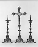 croix d'autel et chandeliers d'autel (4) (n° 1)