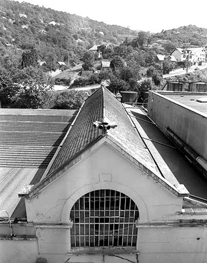 usine à papier de la société des Papeteries Bisontines, usine de fibres artificielles et synthétiques dite usine des Soieries puis de la Rhodiacéta