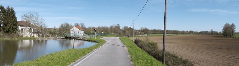 site de l'écluse 28 du versant Méditerranée, dite du Pont du Breuil (canal du Centre)