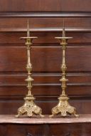ensemble de six chandeliers d'autel