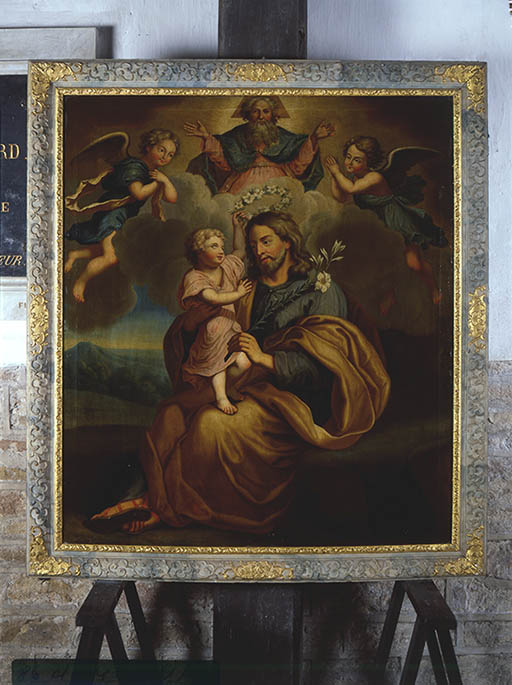 tableau : saint Joseph et l'Enfant Jésus