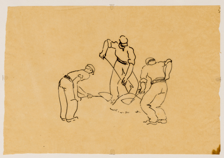 ensemble de 35 dessins de Jean Burkhalter