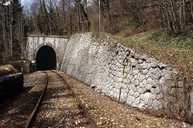 tunnel dit souterrain des Essards (voie ferrée Andelot - La Cluse)