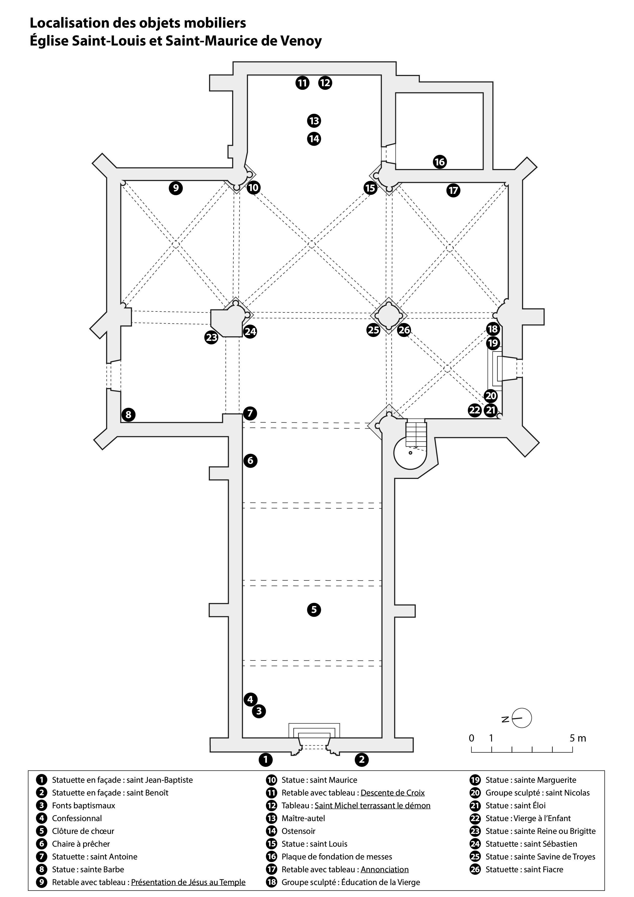 Le mobilier de l'église Saint-Louis et Saint-Maurice