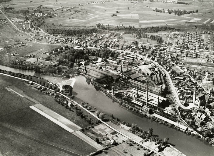 usine métallurgique des Forges d'Audincourt, puis de la Compagnie des Forges d'Audincourt et Dépendances, actuellement zone industrielle des Forges