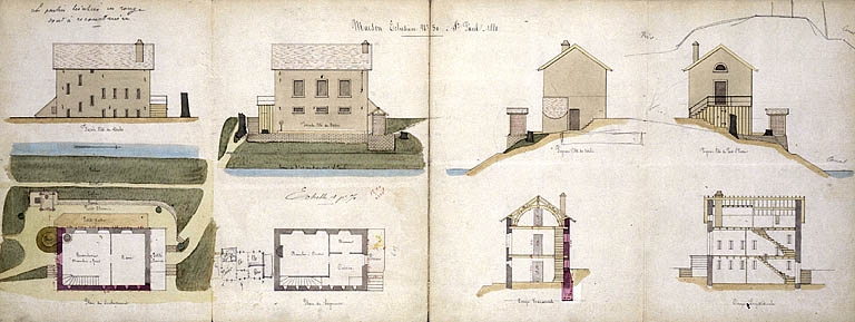 maison d'éclusier n° 50 de Saint-Paul (canal du Rhône au Rhin)