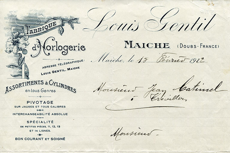 l'horlogerie à Maîche