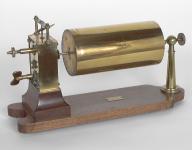 instrument de mesure des phénomènes ondulatoires mécaniques : cylindre enregistreur