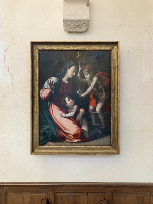 tableau : Vierge avec l'Enfant Jésus et saint Jean-Baptiste
