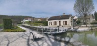 site de l'écluse 25 du versant Saône, dite de la Forge (canal de Bourgogne)