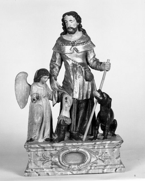 bâton de procession : saint Roch