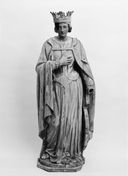 statue (petite nature) : sainte Catherine