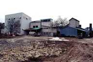 carrière souterraine, plâtrière, usine d'éléments préfabriqués de la société des Plâtrières modernes de Grozon