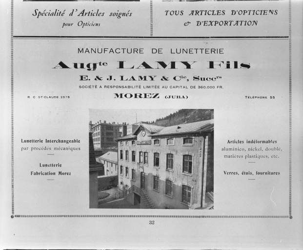 usine de lunetterie Auguste Lamy Fils, actuellement L'Amy