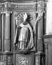 2 statues : saint Ambroise (?) et saint Augustin