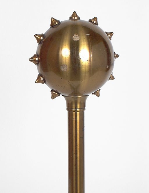 instruments (8) de démonstration en électrostatique n° 8 : trois conducteurs cylindriques isolés et cinq sphères conductrices isolées