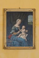 tableau : Vierge à l'Enfant (La Vierge à l'oeillet)