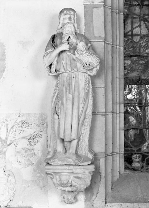 statue (petite nature) : saint Jean-Baptiste
