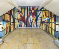 peinture monumentale : composition abstraite