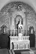 3 autels, tabernacle, 3 retables, tableau (ensemble du maître-autel et de 2 autels secondaires)