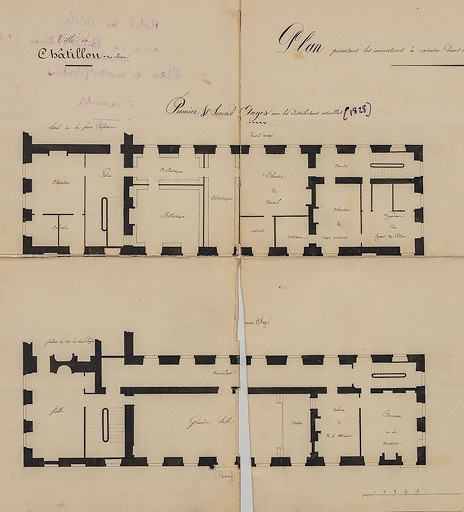 couvent de bénédictines, puis sous-préfecture et hôtel de ville, actuellement hôtel de ville