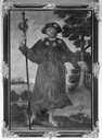 tableau et son cadre : saint Jacques le Pèlerin