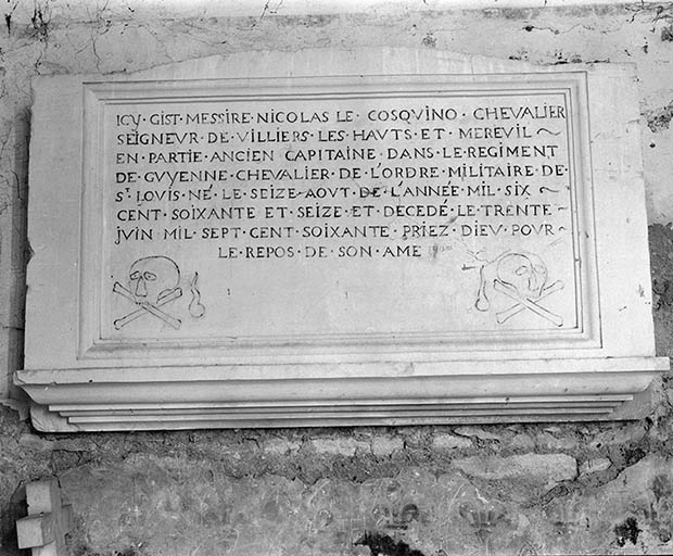 plaque funéraire