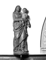 2 statues : Vierge à l'Enfant et Saint-Joseph