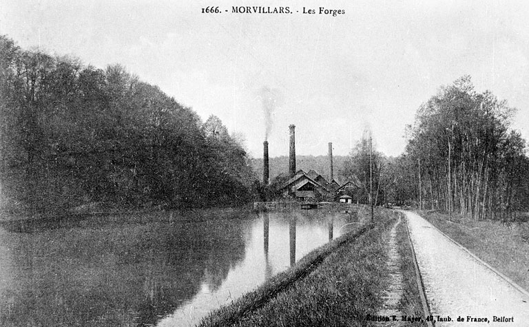 usine de transformation des métaux et aciérie dites forges de Morvillars