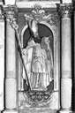 2 statues : saint Claude et saint Hilaire
