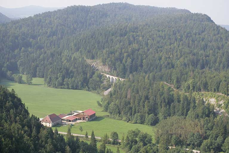 viaduc du Morillon (voie ferrée Andelot - La Cluse)