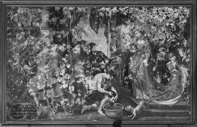 tableau : la Reine Tomyris avec la tête de Cyrus dit la Décollation de saint Jean-Baptiste