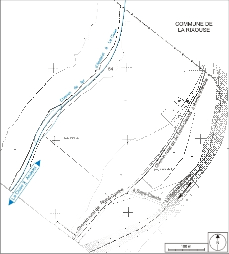 murs de soutènement (voie ferrée Andelot - La Cluse)