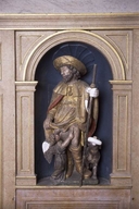 groupe sculpté : saint Roch