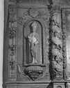 2 statues : saint Claude (?) et saint Antoine